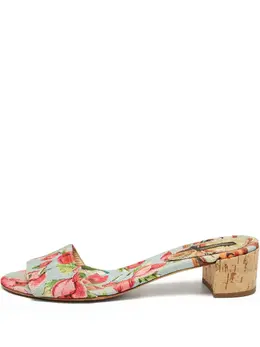 Dolce & Gabbana Pre-Owned: Голубые сандалии 