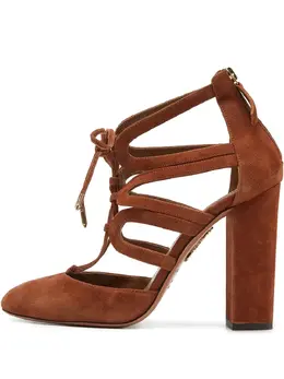 Aquazzura: Коричневые туфли 