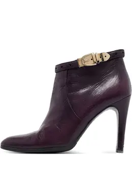 Gucci Pre-Owned: Фиолетовые ботинки 