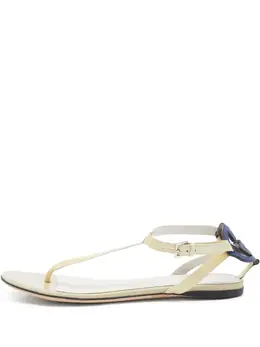 Gucci Pre-Owned: Светлые сандалии 