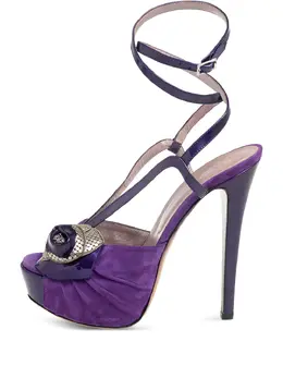 Versace Pre-Owned: Фиолетовые сандалии 