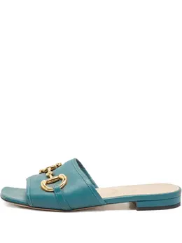 Gucci Pre-Owned: Зелёные сандалии 