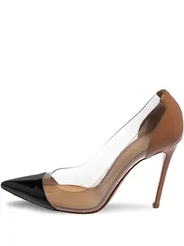 Gianvito Rossi: Бежевые туфли  Plexi