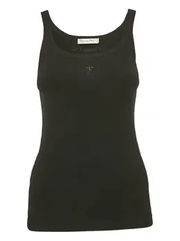 Christian Dior Pre-Owned: Чёрная майка 