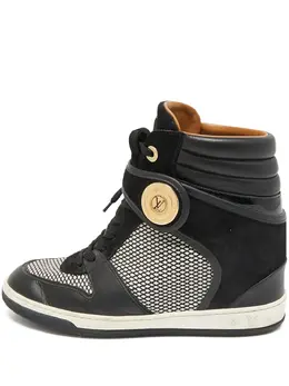 Louis Vuitton Pre-Owned: Чёрные кроссовки 
