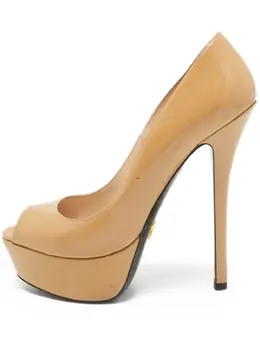 Prada Pre-Owned: Бежевые туфли 