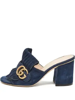 Gucci Pre-Owned: Синие сандалии 