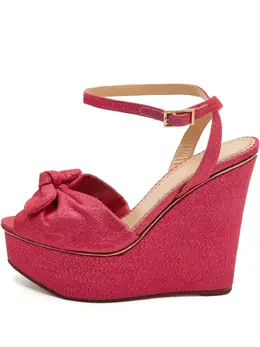 Charlotte Olympia: Розовые сандалии 