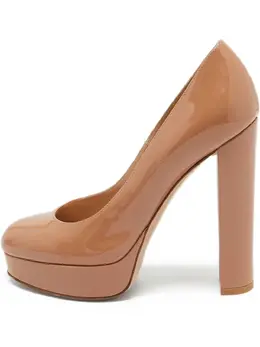 Gianvito Rossi: Бежевые туфли 