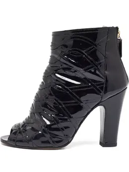 CHANEL Pre-Owned: Чёрные ботинки 