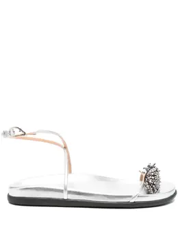 Ancient Greek Sandals: Серебристые сандалии 