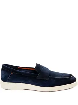 Santoni: Синие туфли 