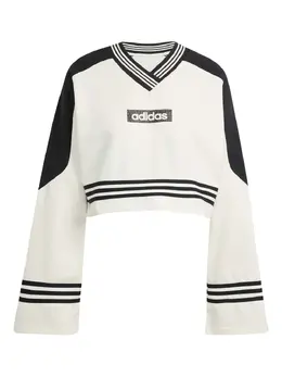 adidas: Белый свитшот 