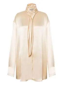 Alberta Ferretti: Атласная блуза 