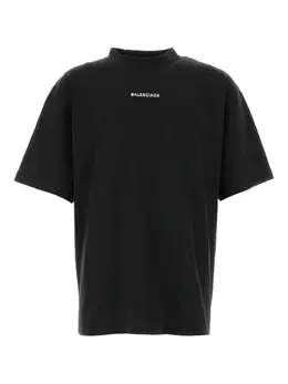 Balenciaga: Футболка с принтом 