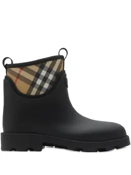 Burberry: Чёрные ботинки  Vintage Check
