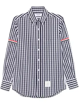 Thom Browne: Синяя рубашка 