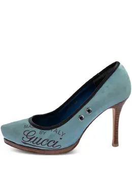 Gucci Pre-Owned: Голубые туфли 