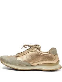 Prada Pre-Owned: Бежевые кроссовки 