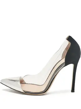 Gianvito Rossi: Серебристые туфли 