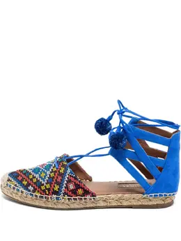 Aquazzura: Голубые мокасины 