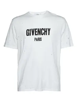 Givenchy Pre-Owned: Рваная футболка 