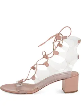 Aquazzura: Бежевые сандалии 