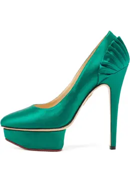 Charlotte Olympia: Зелёные туфли 