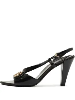 Gucci Pre-Owned: Чёрные сандалии 