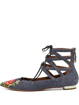 Aquazzura: Голубые туфли 