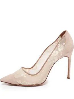 Manolo Blahnik: Бежевые туфли 