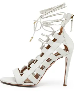 Aquazzura: Белые сандалии 