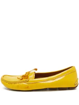 Prada Pre-Owned: Жёлтые лоферы 