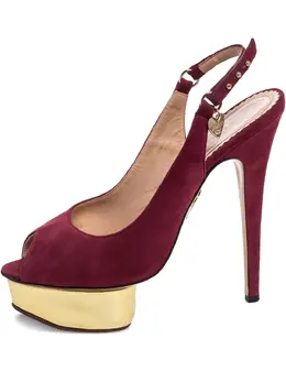 Charlotte Olympia: Бордовые туфли 