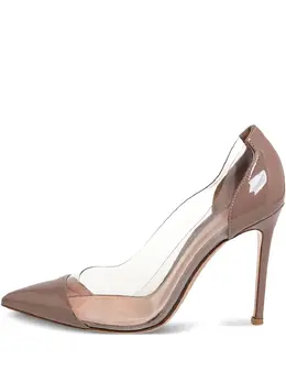 Gianvito Rossi: Бежевые туфли  Plexi