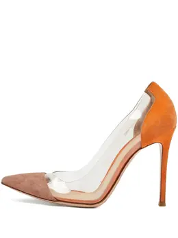 Gianvito Rossi: Бежевые туфли  Plexi