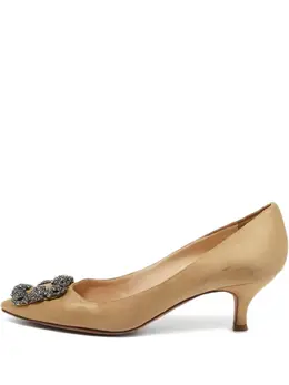 Manolo Blahnik: Бежевые туфли  Hangisi