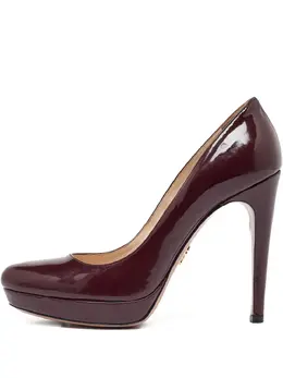 Prada Pre-Owned: Бордовые туфли 