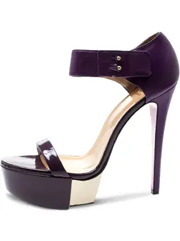 Versace Pre-Owned: Фиолетовые сандалии 