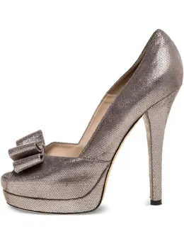 Fendi Pre-Owned: Серебристые туфли 