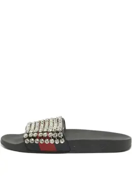 Gucci Pre-Owned: Серебристые сандалии 