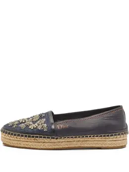 Christian Dior Pre-Owned: Чёрные мокасины 