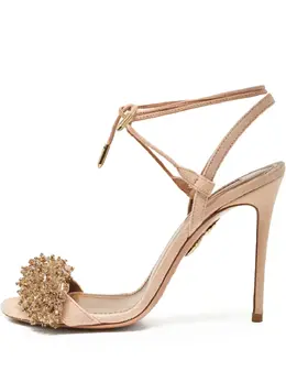 Aquazzura: Бежевые сандалии 