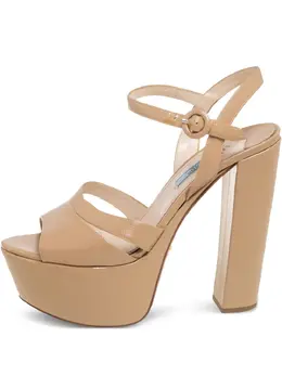 Prada Pre-Owned: Бежевые сандалии 