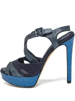 Christian Dior Pre-Owned: Синие сандалии 