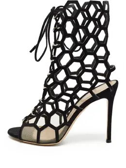 Gianvito Rossi: Чёрные сандалии 
