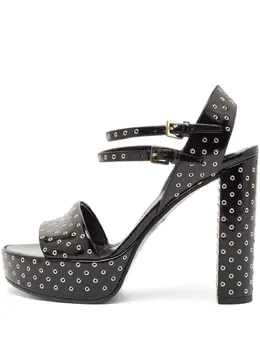 Louis Vuitton Pre-Owned: Чёрные сандалии 