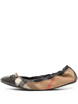 Burberry Pre-Owned: Чёрные балетки 