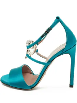 Gucci Pre-Owned: Зелёные сандалии 