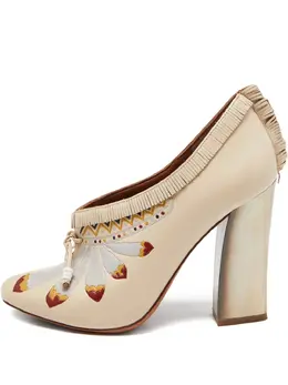 Tory Burch: Светлые туфли 